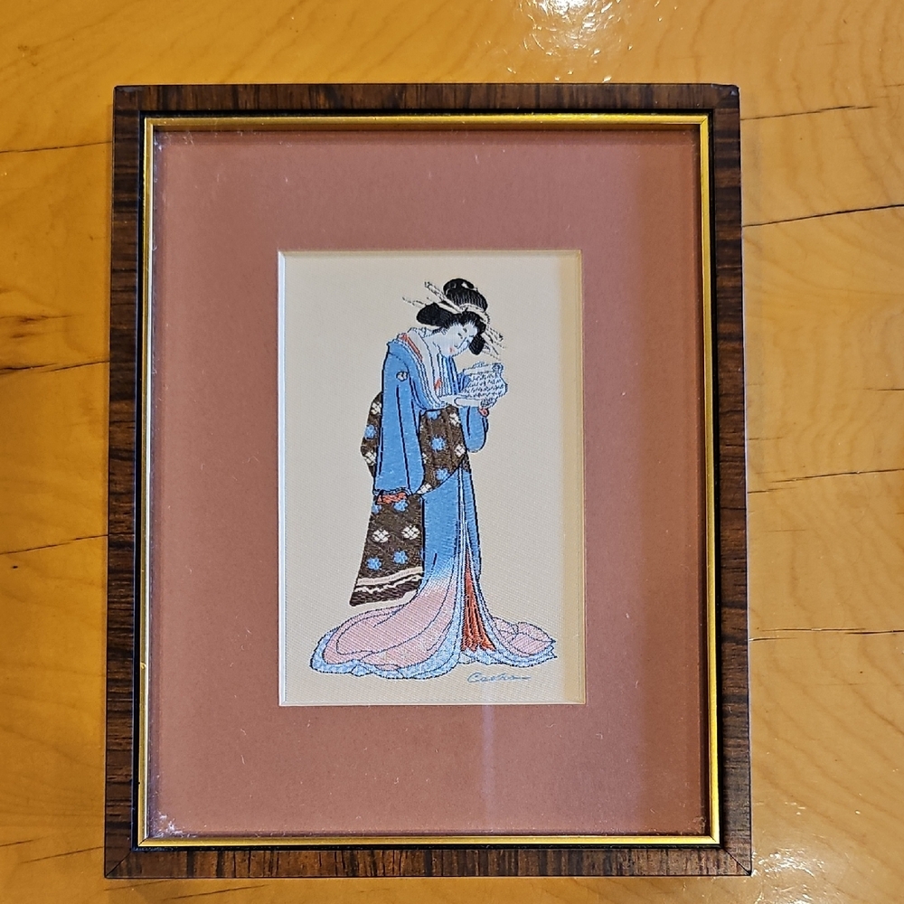 Framed Geisha Art Print